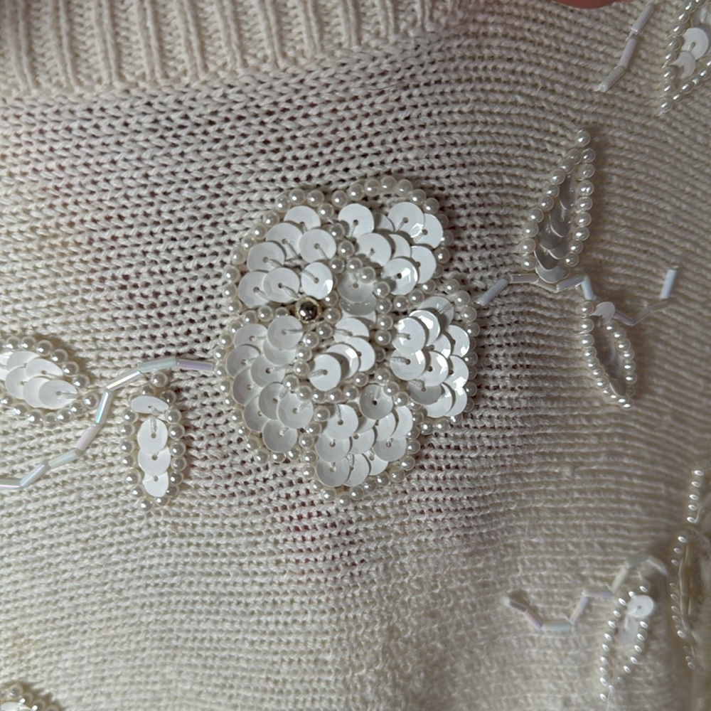 Vtg Sweater Embellished - Picture 9 of 9